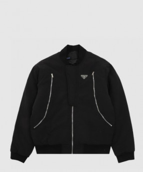 프라다 로고 집업 자켓
