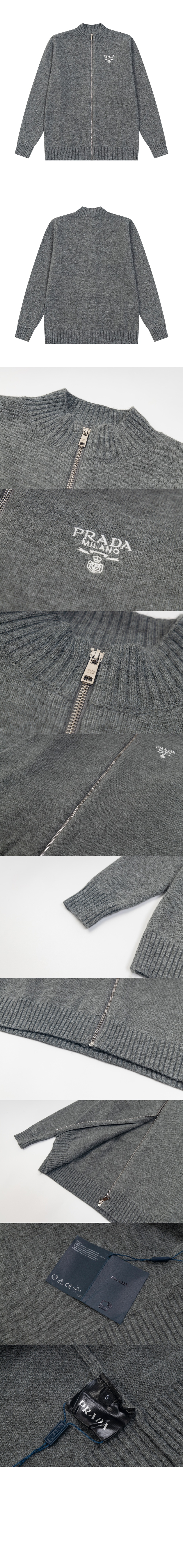 프라다 캐시미어 가디건