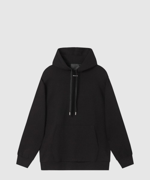 프라다 로고 후드 긴팔