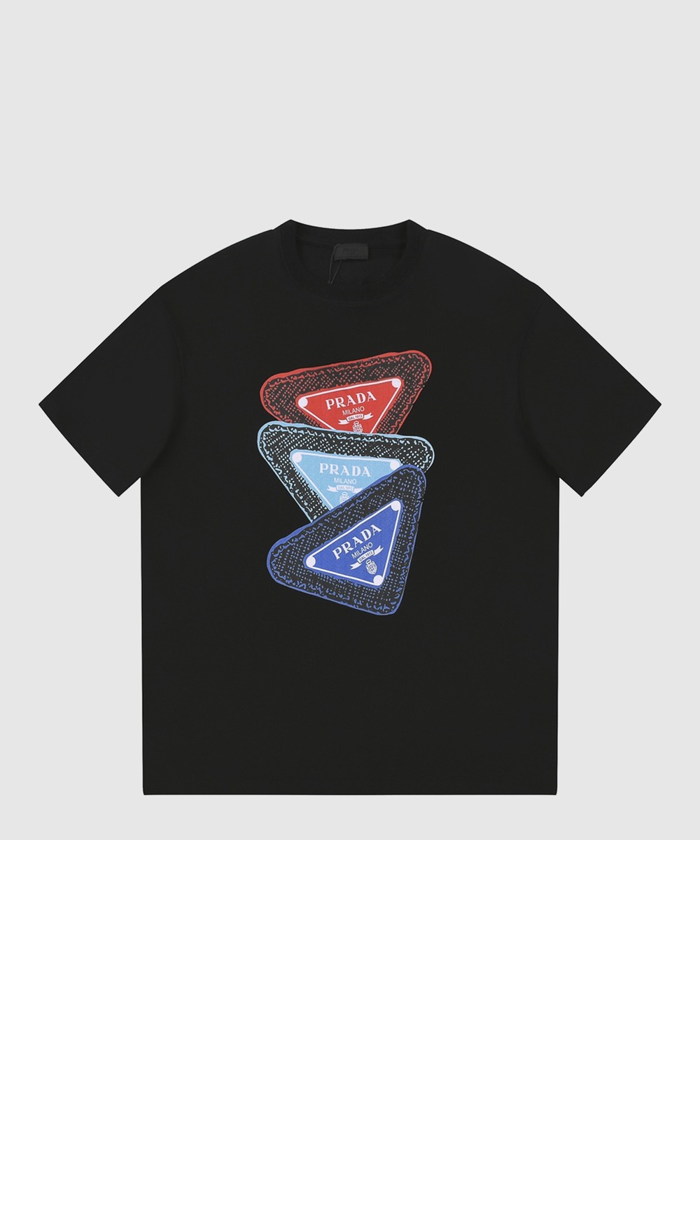 프라다 로고 프린트 반팔