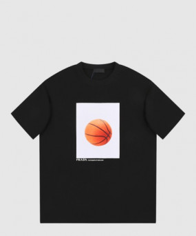 프라다 플라워 코튼 톱