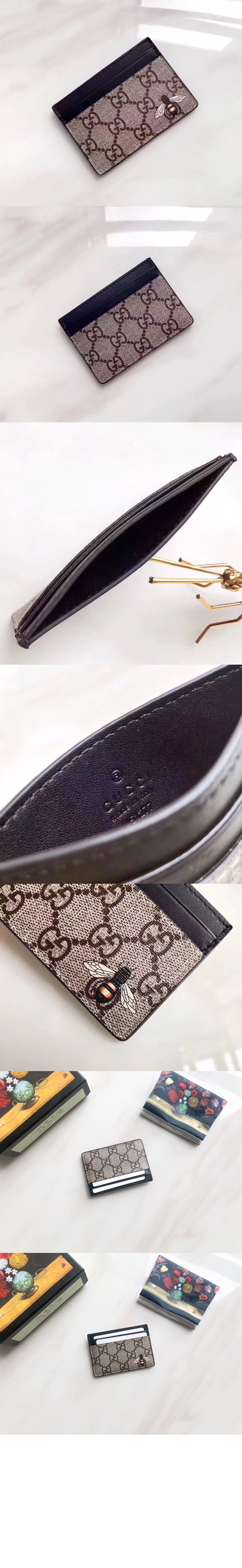 구찌 비(BEE) 프린트 카드지갑 451277