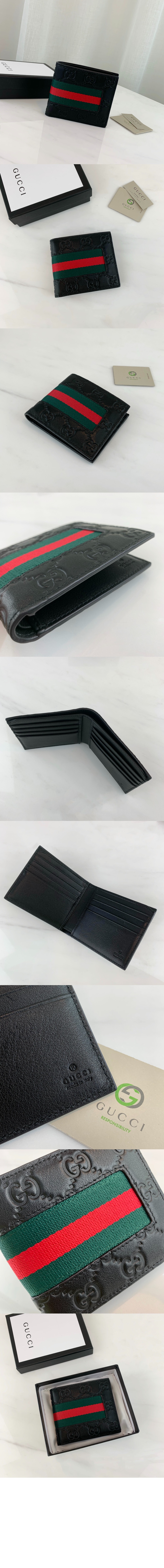 구찌 시그니처 웹 반지갑 408827