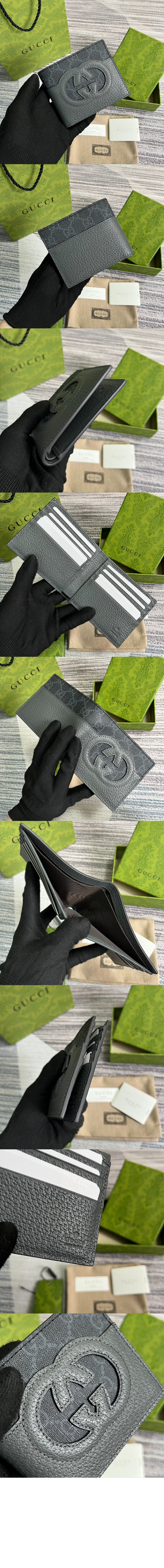 구찌 컷아웃 인터로킹 G 반지갑 701420