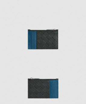 보테가베네타 인트레치아토 지퍼 카드 케이스 755985
