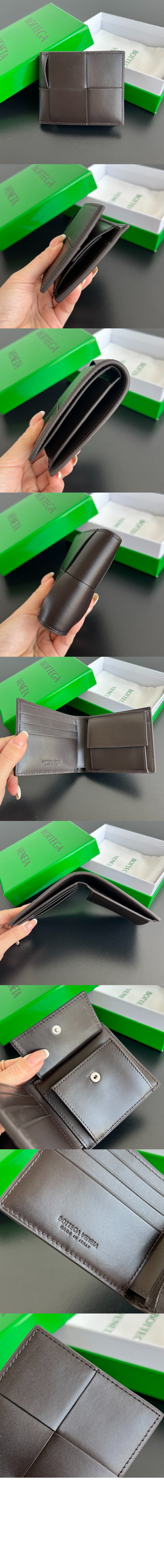 보테가베네타 동전 지갑을 갖춘 카세트 폴더형 지갑 649605