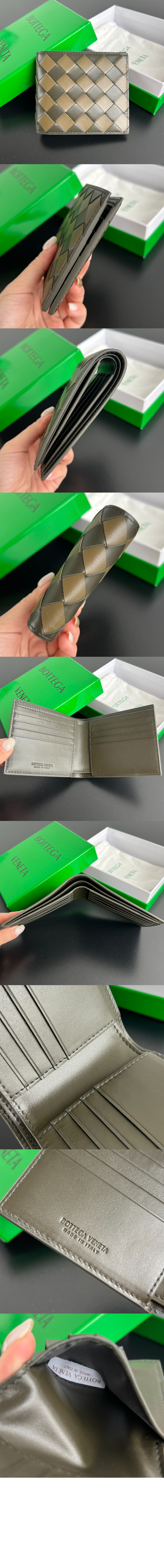 보테가베네타 인트레치아토 폴더형 지갑 743211