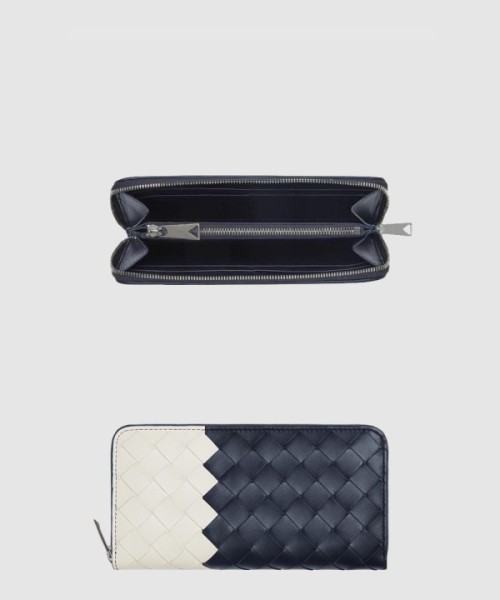 보테가베네타 인트레치아토 지퍼-어라운드 지갑 749427