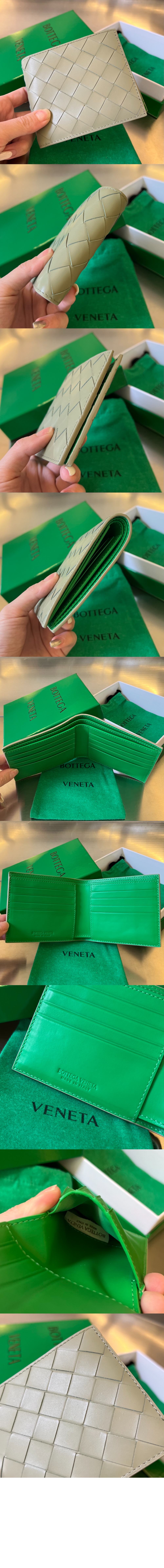 보테가베네타 인트레치아토 폴더형 지갑 605721