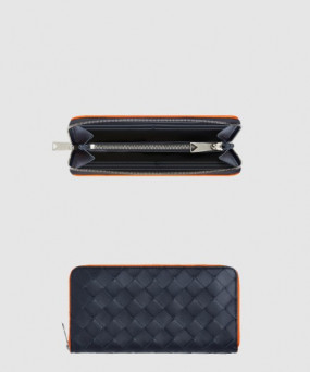 보테가베네타 인트레치아토 지퍼-어라운드 지갑 749427