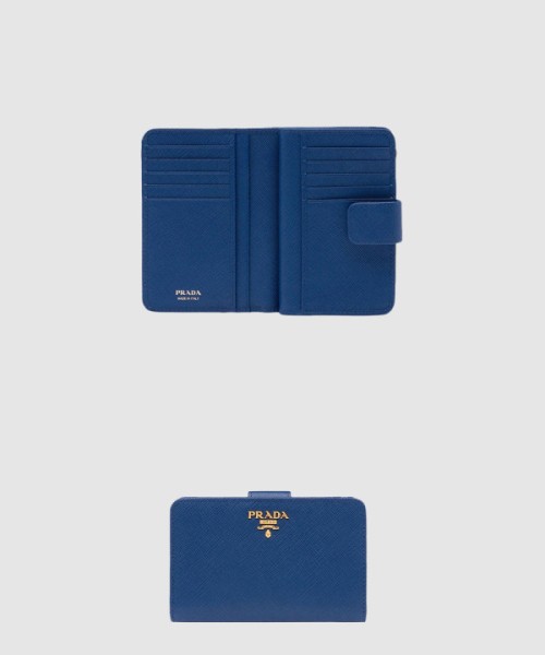 프라다 레터링 사피아노 중지갑 1M1225