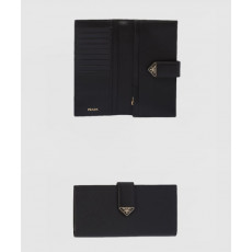 프라다 사피아노 및 가죽 장지갑 1MV025
