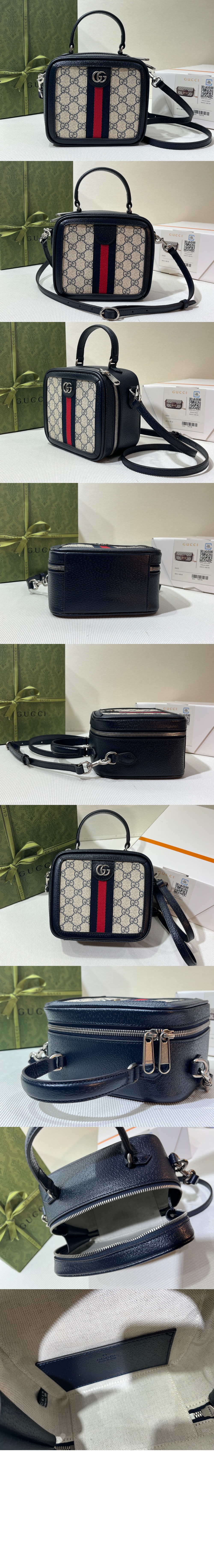 구찌 GG 미니 탑 핸들백 772157