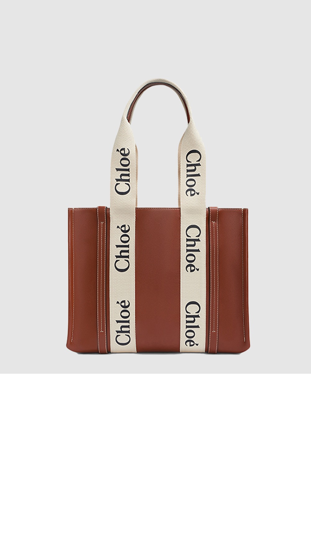 끌로에 우디 토트백 미듐 AS383