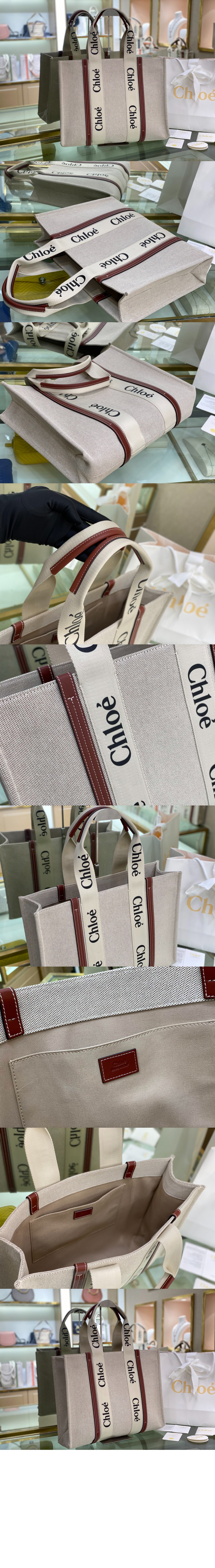 끌로에 우디 토트백 라지 US382