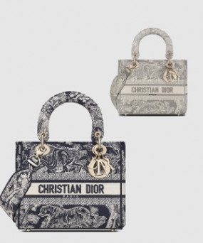 디올 레이디백 디라이트 미듐 M0565