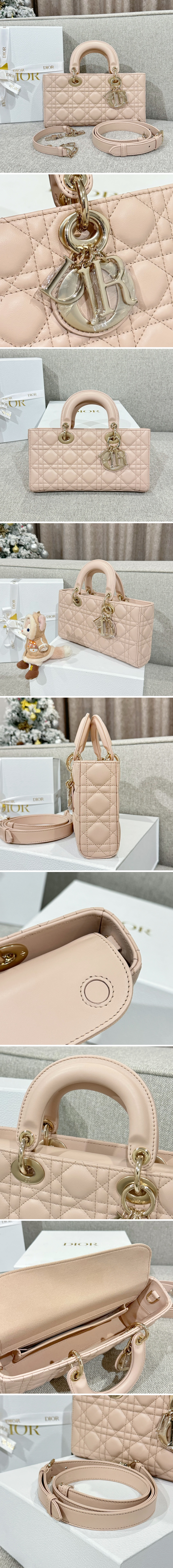 디올 레이디 디조이 미디움 백