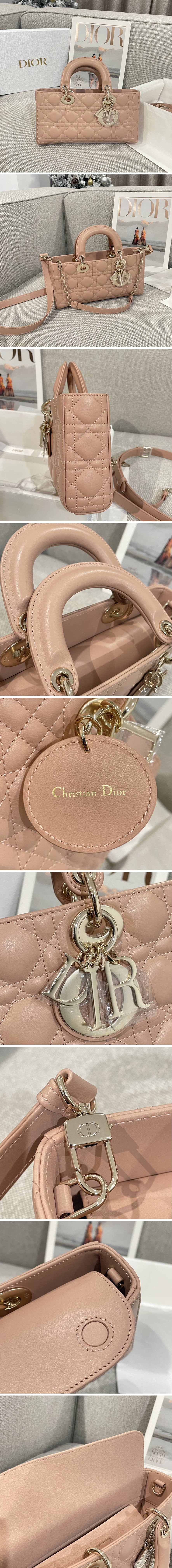 디올 레이디 디조이 미디움 백