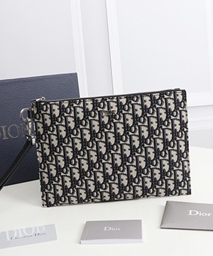디올 오블리크 자카드 클러치