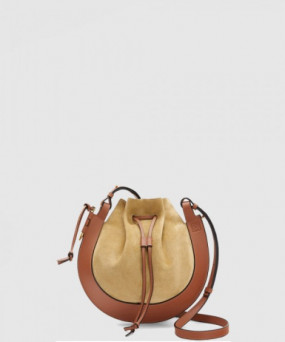 로에베 홀스슈 숄더백 스웨이드