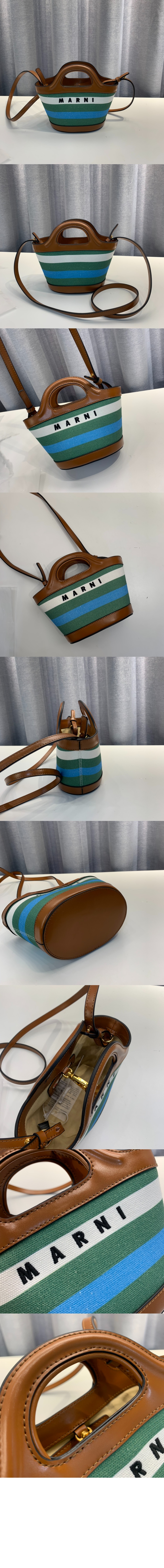 마르니 트로피칼리아 캔버스백 마이크로