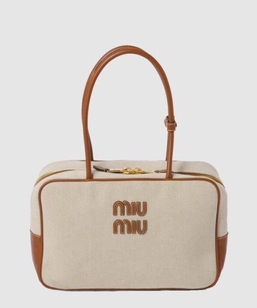 미우미우 레더 탑핸들백 5BB117