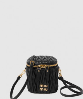 미우미우 마테라쎄 나파 가죽 마이크로 백 5NR018