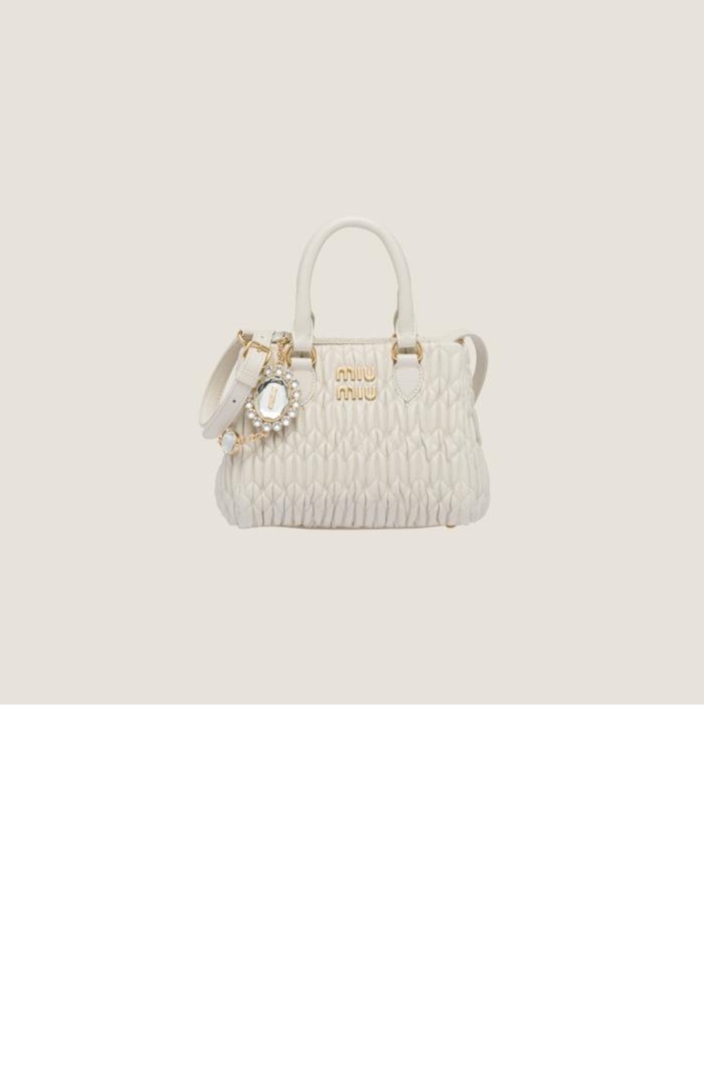 미우미우 크리스탈 나파 토트백 5BA251