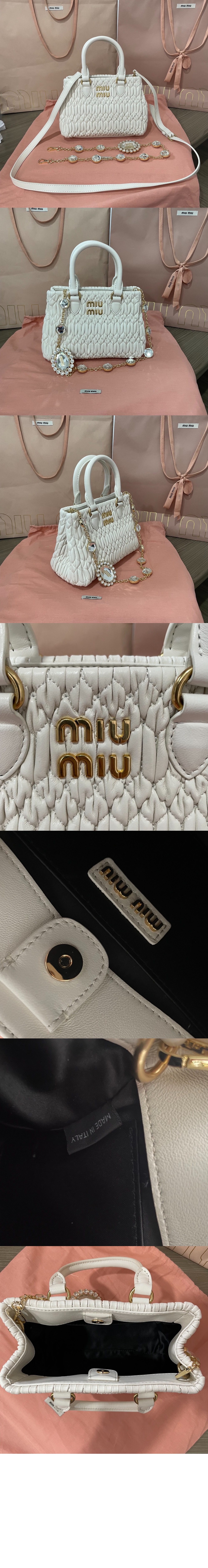 미우미우 크리스탈 나파 토트백 5BA251