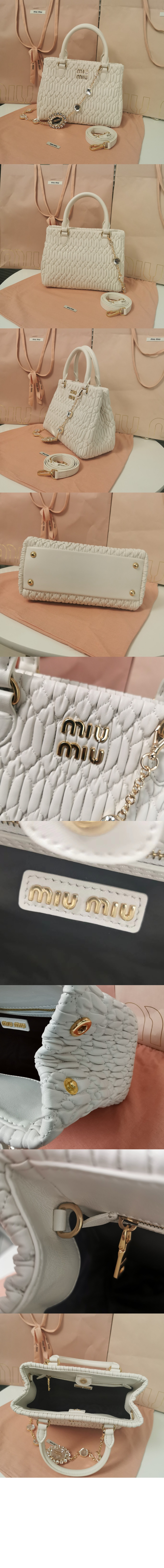 미우미우 크리스탈 클로케 토트백 5BA067