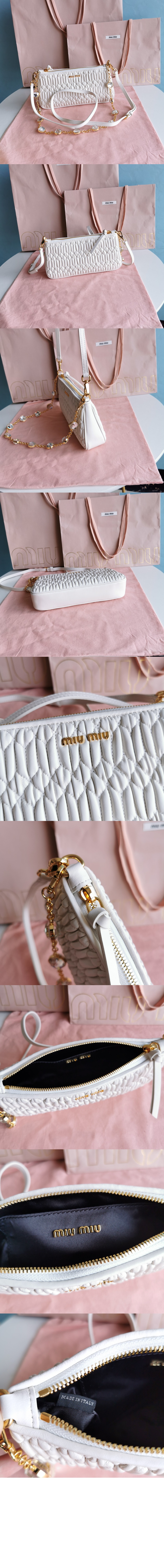 미우미우 나파 크리스탈 숄더백 5BH215