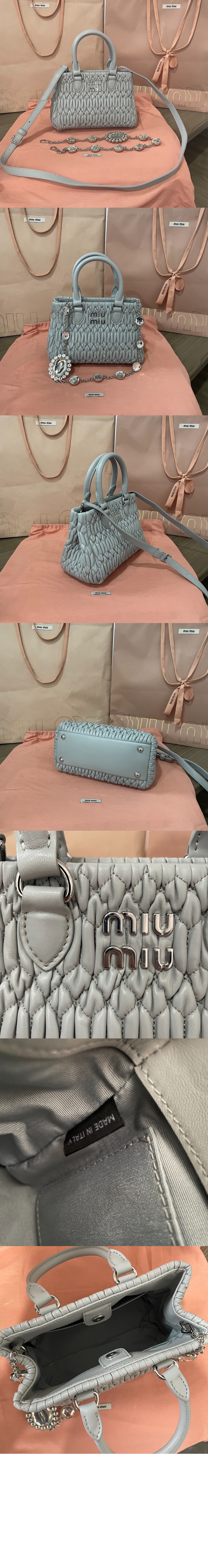 미우미우 크리스탈 나파 토트백 5BA251