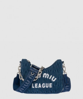 미우미우 마테라쎄 데님 숄더백 5BH211