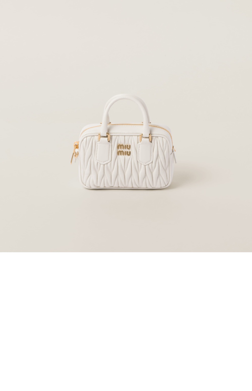 미우미우 아르카디 마테라쎄 나파 가죽 미니백 5BP077