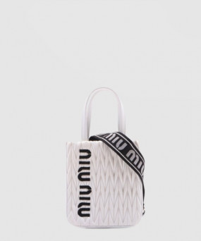 미우미우 마테라쎄 데님 핸드백 5BA220