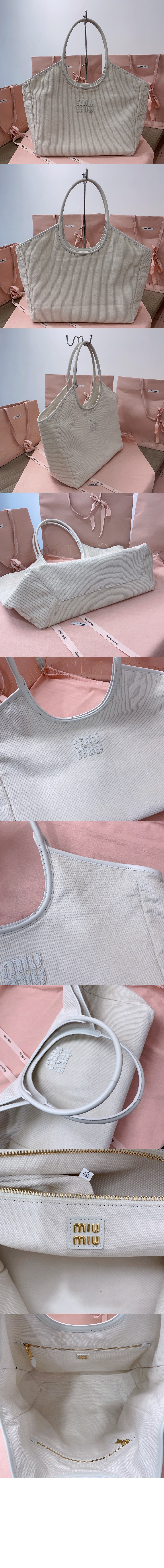 미우미우 토트 탑 핸들백 5BG276