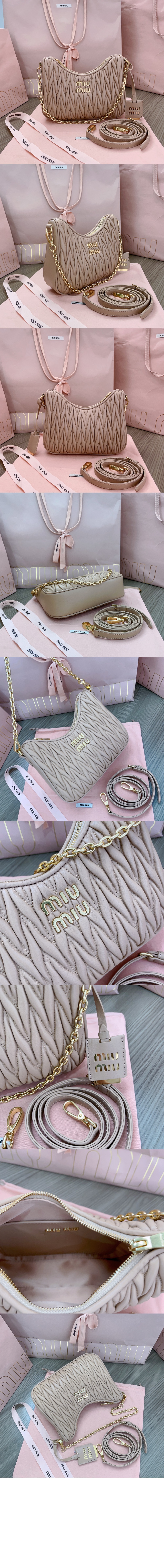 미우미우 마테라쎄 나파 가죽 숄더백 5BH211