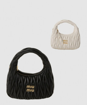 미우미우 완더 마테라쎄 나파 가죽 호보백 5BC125