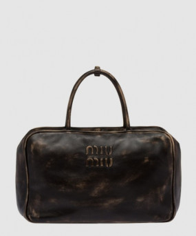 미우미우 레더 탑핸들백 5BB117