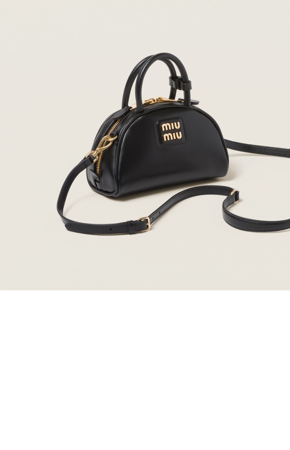 미우미우 가죽 탑 핸들백 5BP085