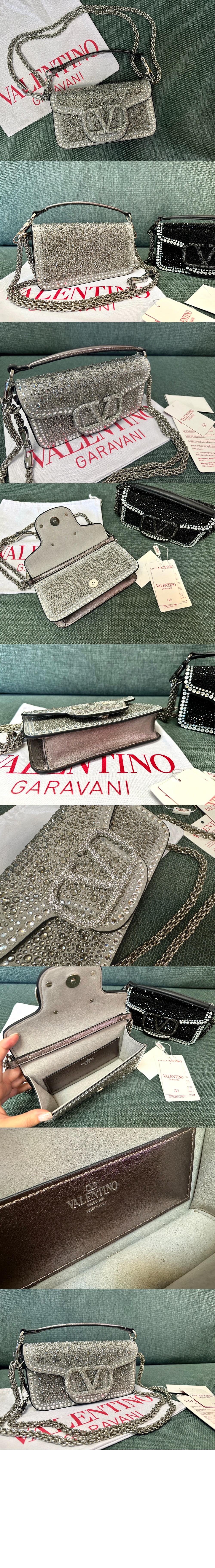 발렌티노 라인스톤 장식 스몰 발렌티노 가라바니 로코 숄더백