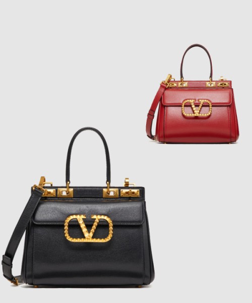 발렌티노 락스터드 핸드백 미듐