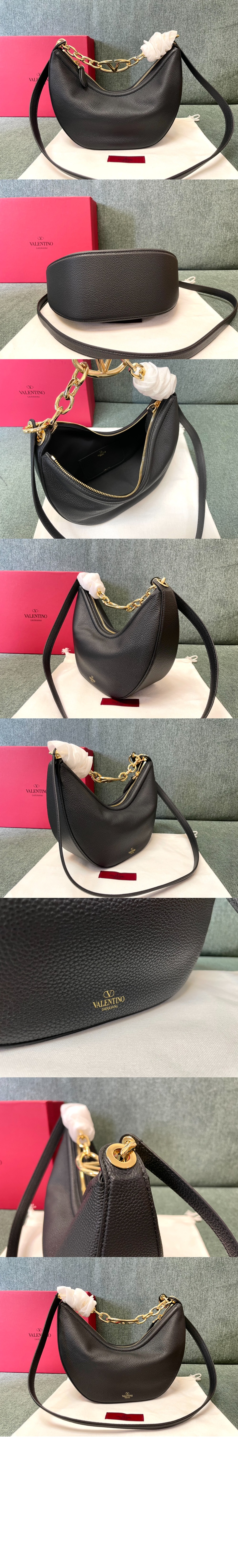 발렌티노 브이로고 문 스몰 호보백