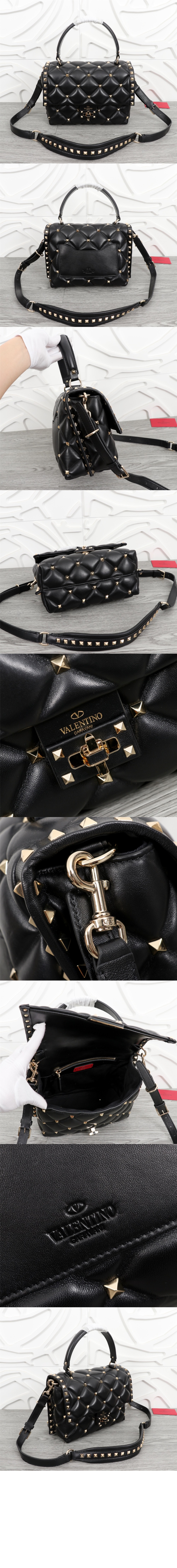 발렌티노 캔디스터드 탑핸들백