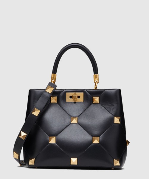 발렌티노 로만스터드 버킷백 미듐