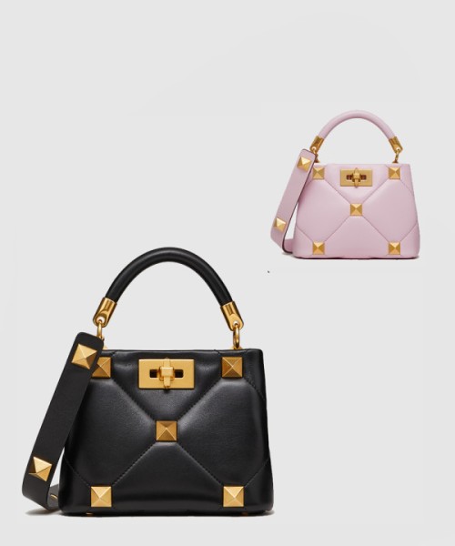 발렌티노 로만스터드 버킷백 미니