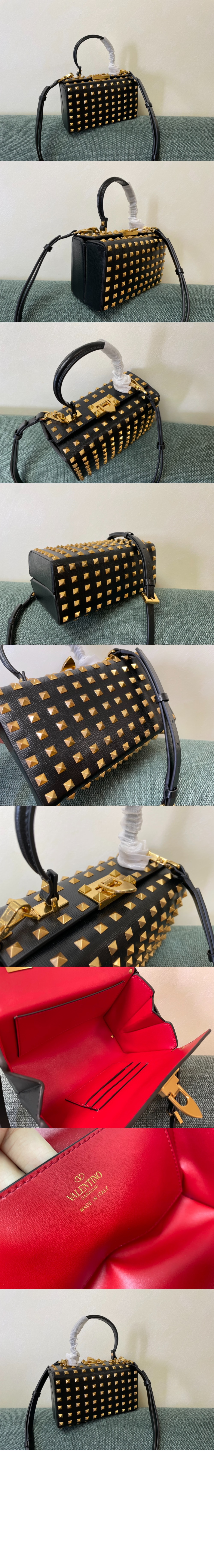 발렌티노 올오버 락스터드 박스백