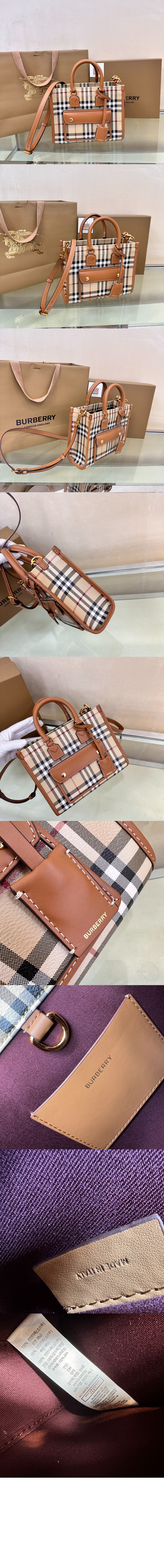 버버리 미니 프레야 토트 80696611