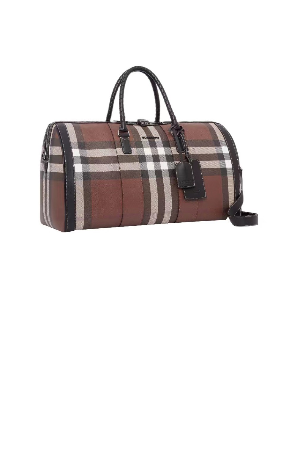 버버리 로고 디테일 체크 레더 80527731