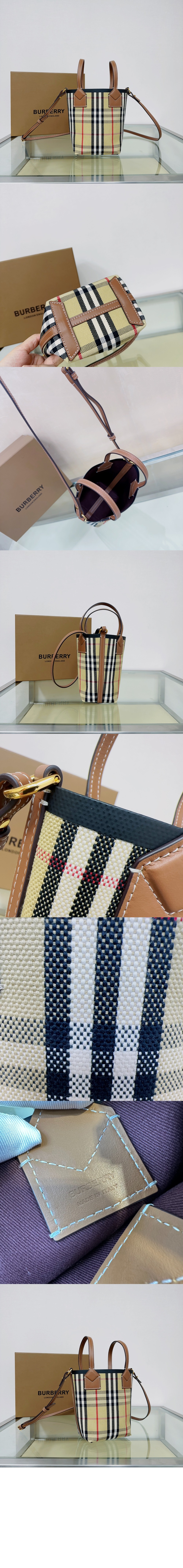 버버리 미니 런던 토트백 80704611